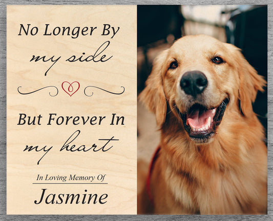 Personalized Pet Memorial Photo Plaque, Dog Remembrance Frame, Dog Sympathy Gift, Loss of Pet, In Memory of Dog, Dog Loss Keepsake Picture