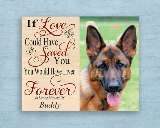 Pet Memorial Plaque, Pet Sympathy Gift, Dog Memorial, Cat Memorial, Pet Loss, In Memory of Pet, Pet Memorial Gift, Dog Keepsake, Wood Photo